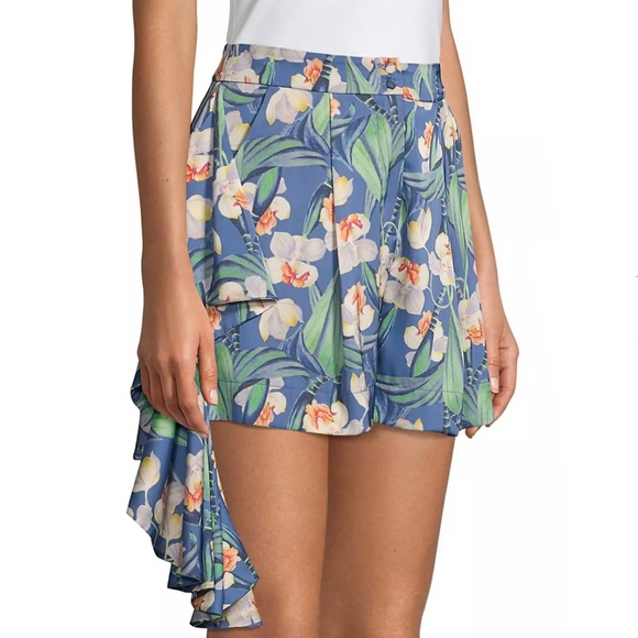 NEW PATBO BLUE FLORAL PRINT SHORTS - Picture 4 of 8